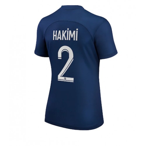 Paris Saint-Germain Achraf Hakimi #2 kläder Kvinnor 2022-23 Hemmatröja Kortärmad Paris Saint-Germain Achraf Hakimi #2 kläder Kvinnor 2022-23 Hemmatröja Kortärmad